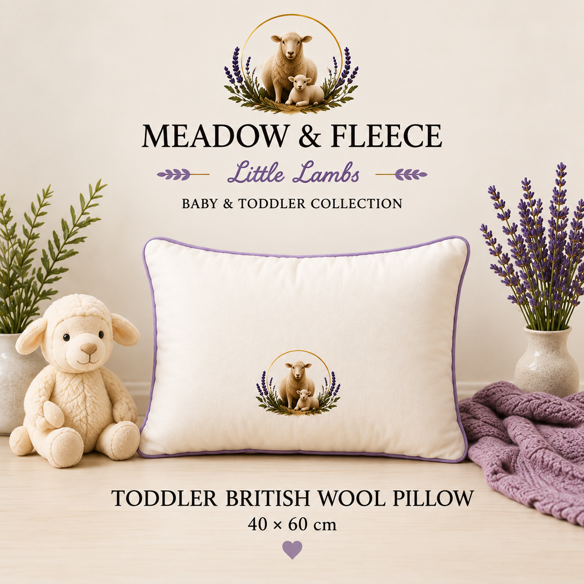 Toddler British Wool Pillow